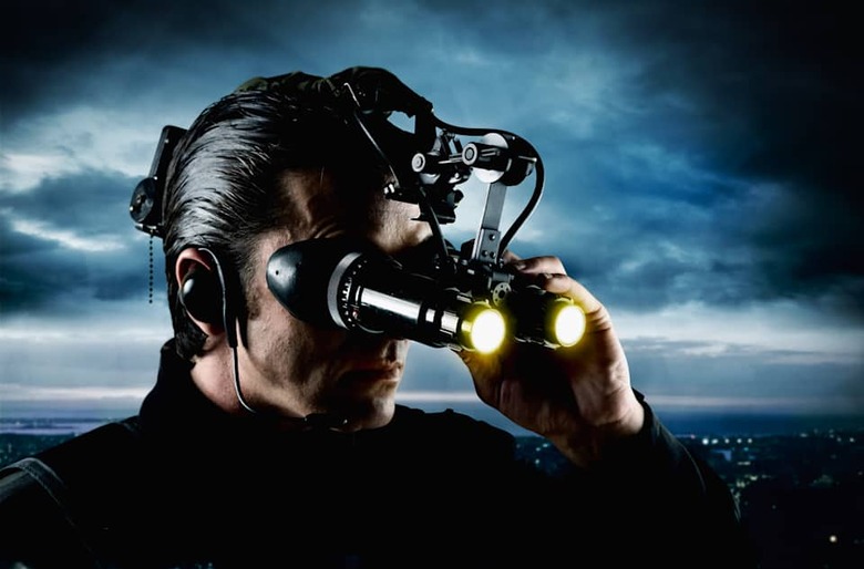 Secret agent with high tech gear