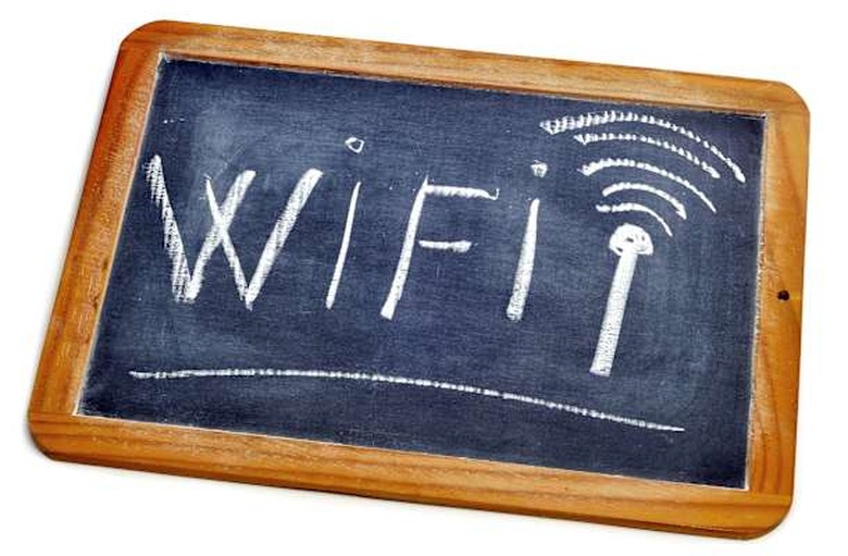 word wifi written in a...
