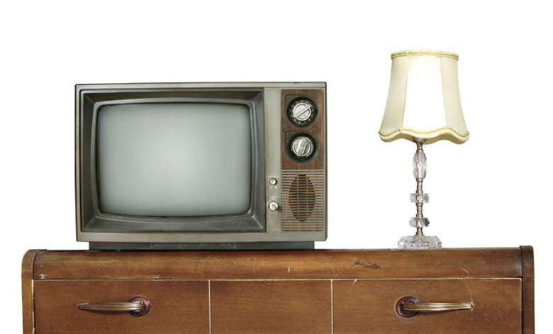 Retro living room - isolated