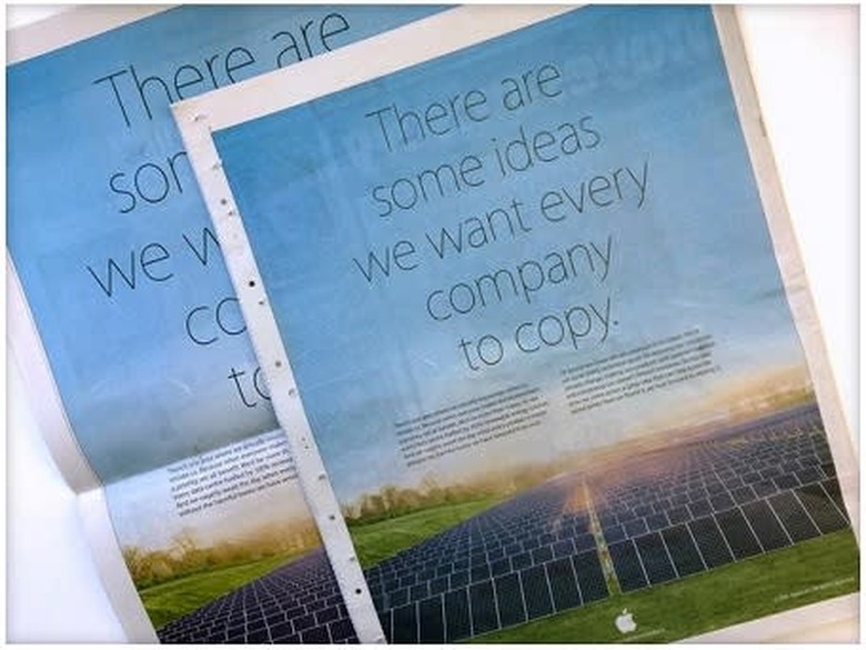 Apple earth day samsung ad