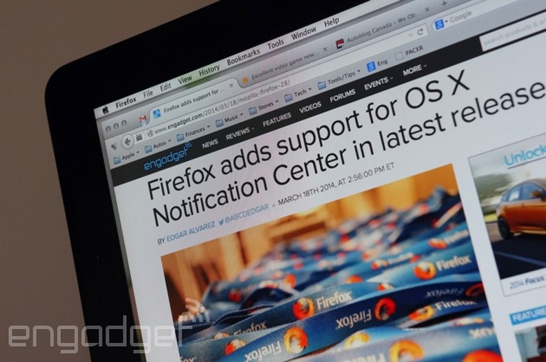 Mozilla Firefox 29 web browser