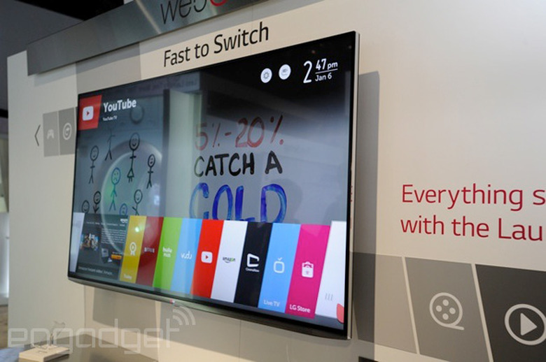 LG webOS TV at CES 2014
