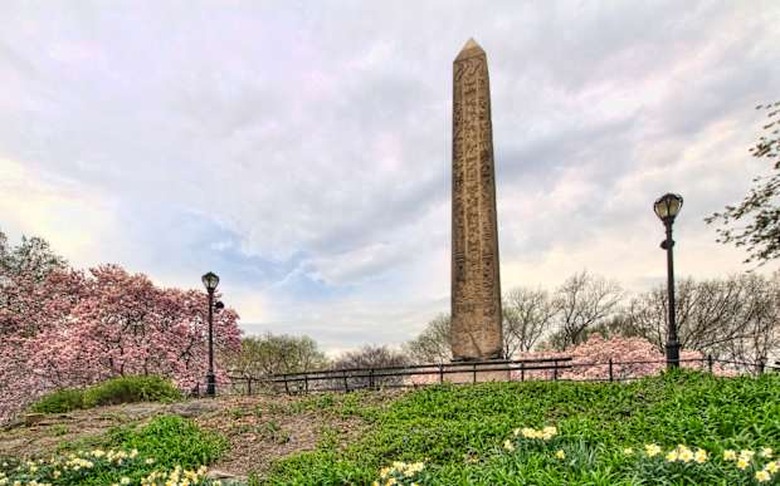 An High Dynamic Range View of Cleopatra's Needle on a Cloudy Spring Morning in New York City's Central Park