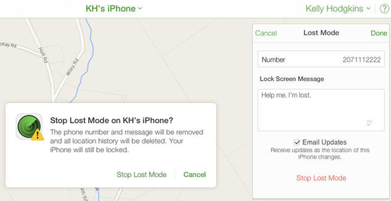 Find My iPhone Lost Mode