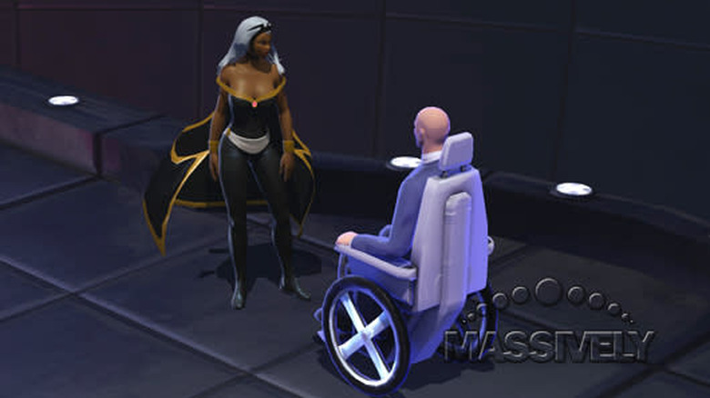 Marvel Heroes - Storm and Professor X inside Cerebro