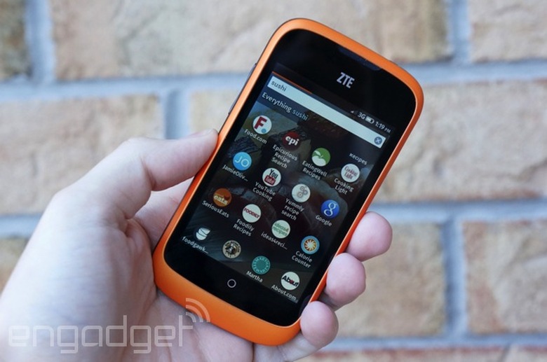 ZTE Open search menu