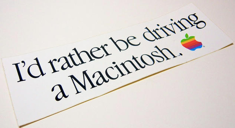 Macintosh bumper sticker