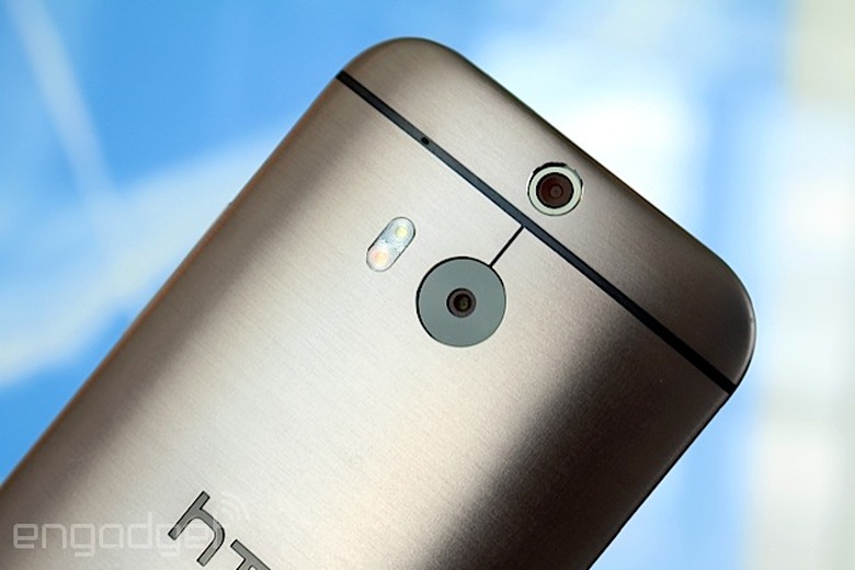 New HTC One from the back