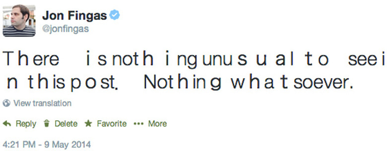 Twitter steganography in action