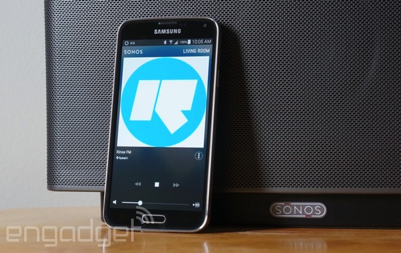 New Sonos controller app for Android on a Galaxy S5