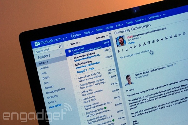 In-line reply in Outlook.com