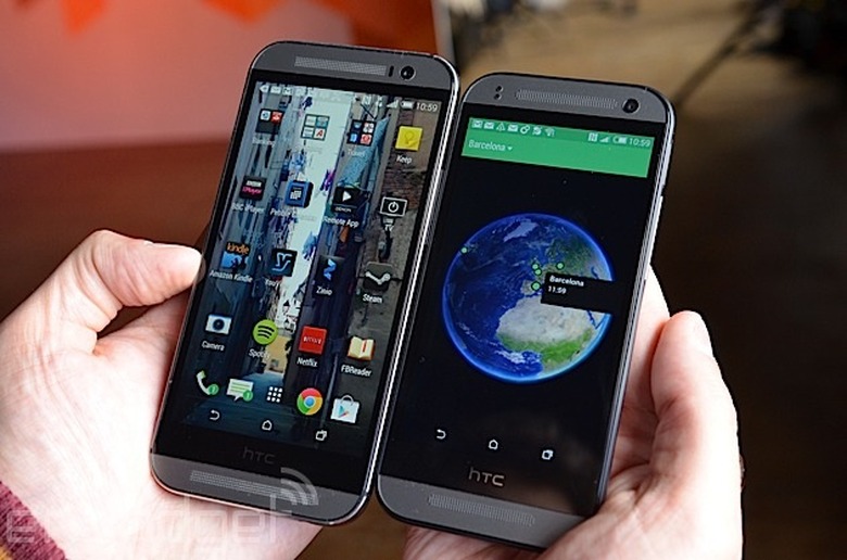HTC One Mini 2 side-by-side with HTC One M8