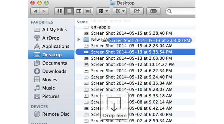 FilePane Drop Here