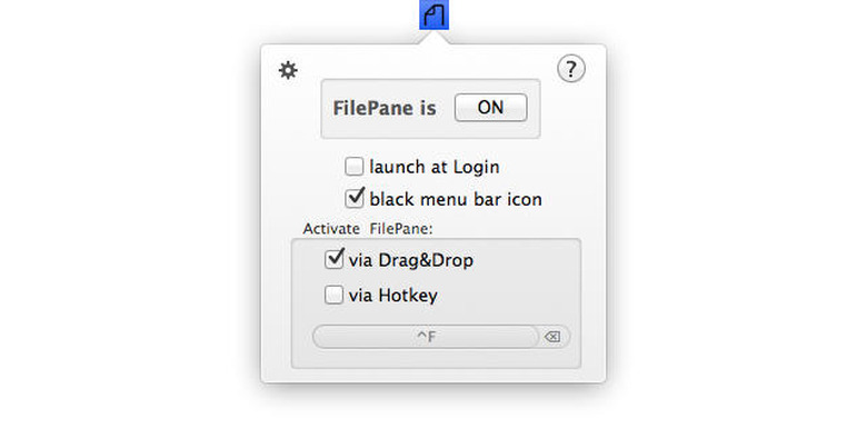 FilePane Menu Bar