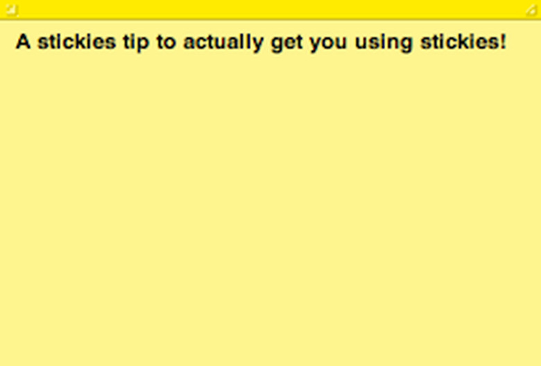 stickies tip