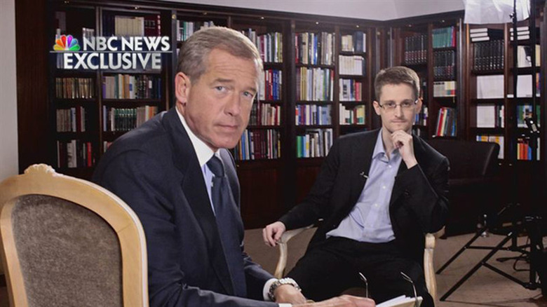 Brian Williams and Edward Snowden chat