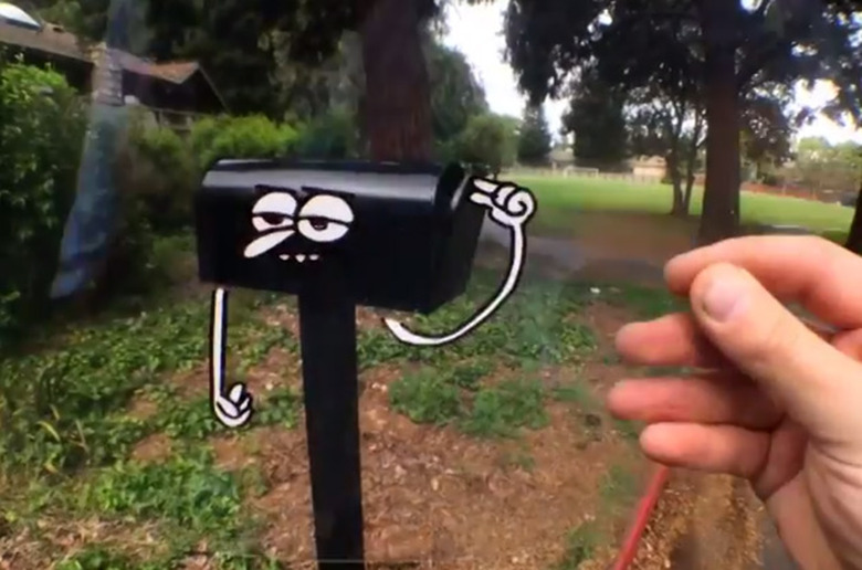 Marty Cooper's animation has a mailbox open itself