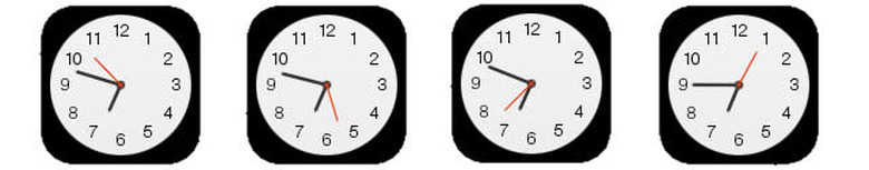 Clock seconds