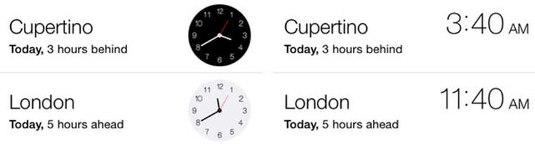 iOS clock