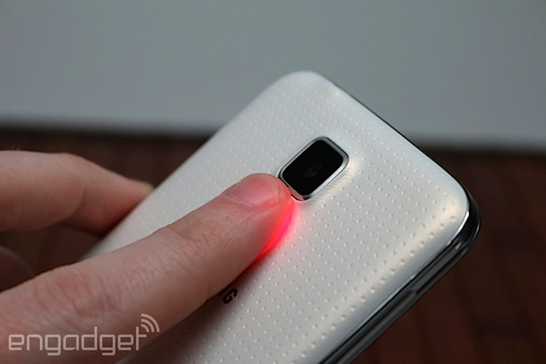 Samsung Galaxy S5's heart rate sensor