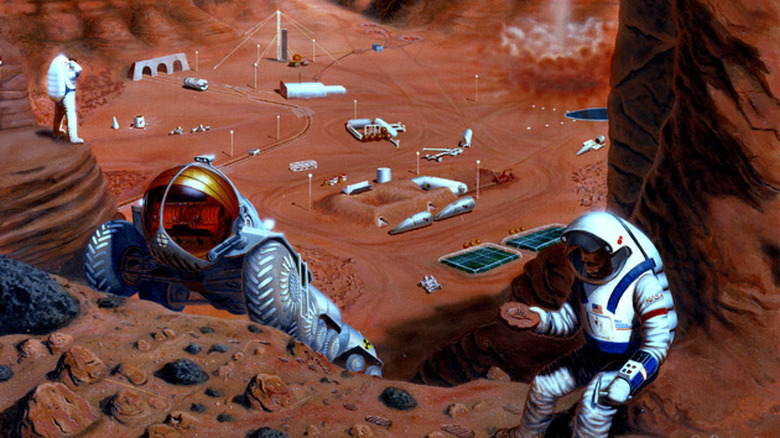 NASA's 1985 vision of a Mars colony