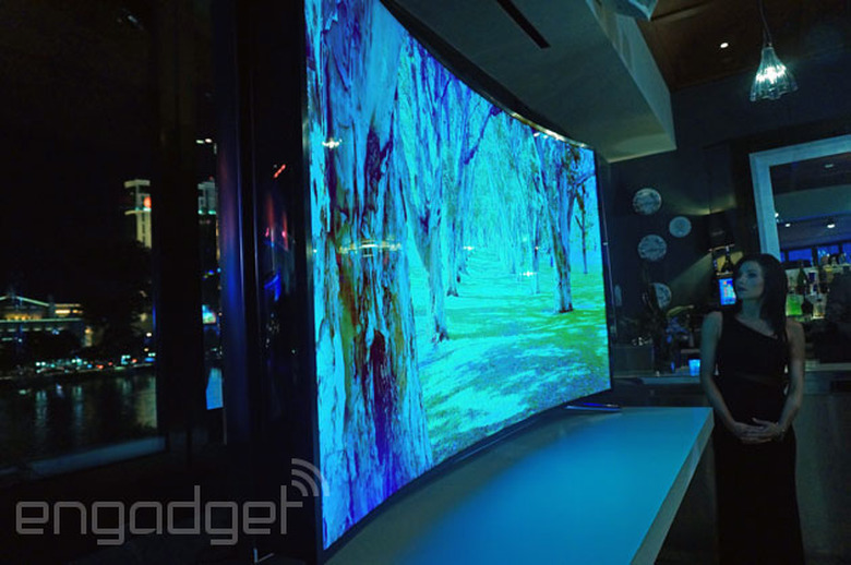 Samsung's 85-inch 4K curved TV