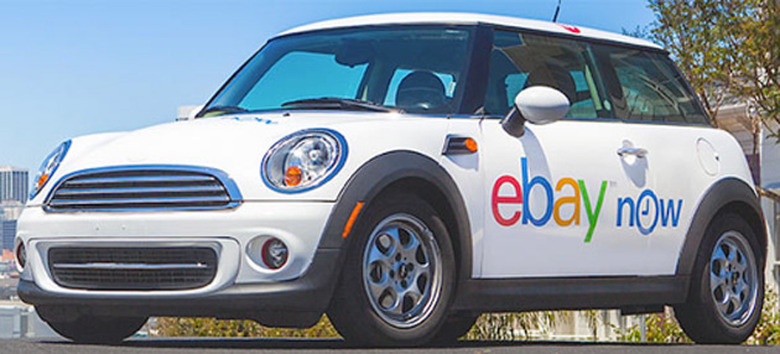 eBay Now delivery car