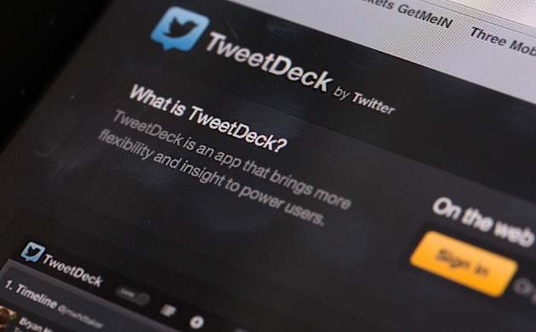 Twitter Inc.'s TweetDeck Social-Media App