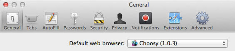 Safari's Default Browser Setting