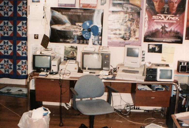 80s apple desk