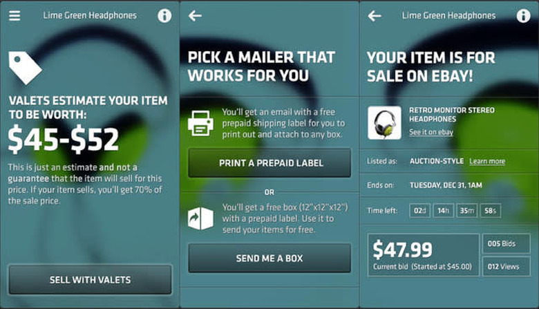 ebay valet app