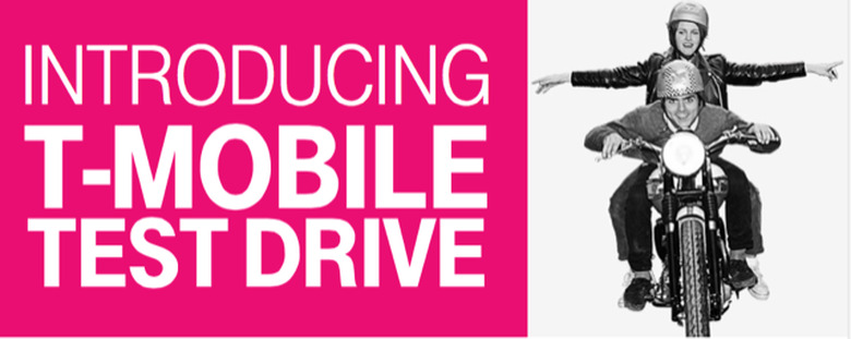 T-Mobile Test Drive promotion