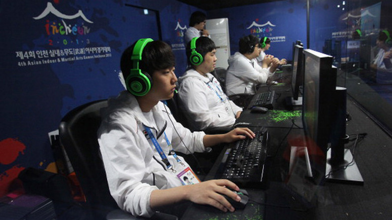Team South Korea at a gaming tournament