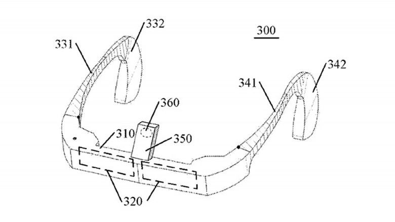 Lenovo's patent application for a Google Glass-like device