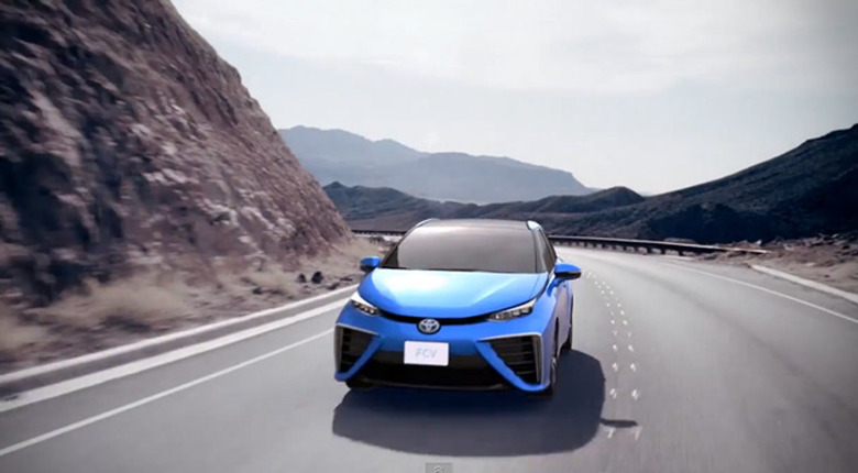Toyota hydrogen fuel cell car
