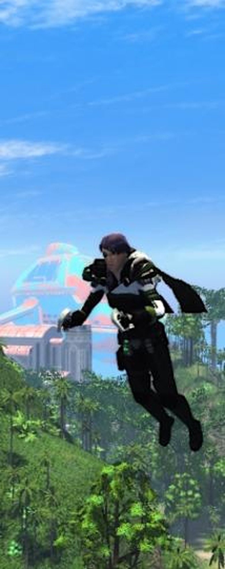 Here we see the Romulan Liberated Borg in the exact opposite of her natural habitat.
