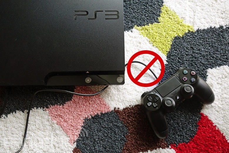 PlayStation 3 and a DualShock 4 controller