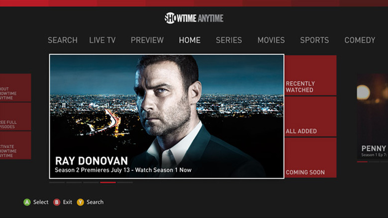 Showtime Anytime for Xbox 360