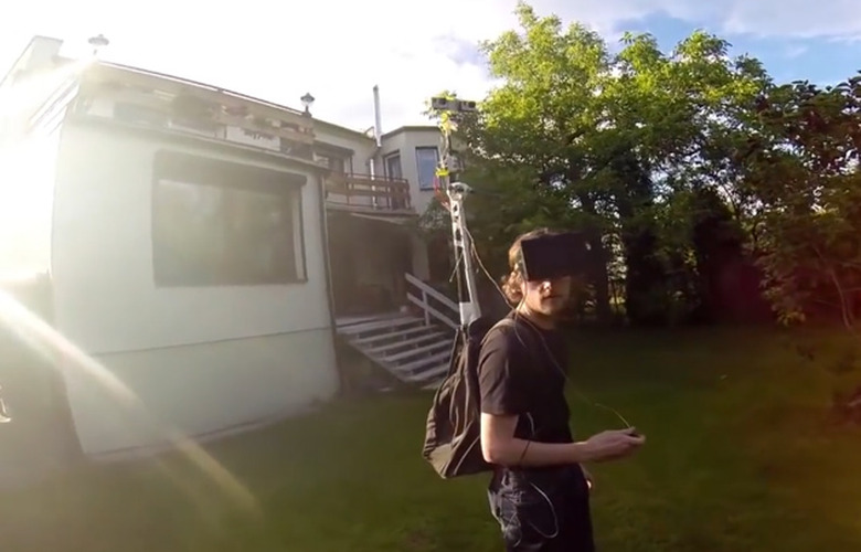 Third-person kit using GoPro and Oculus Rift