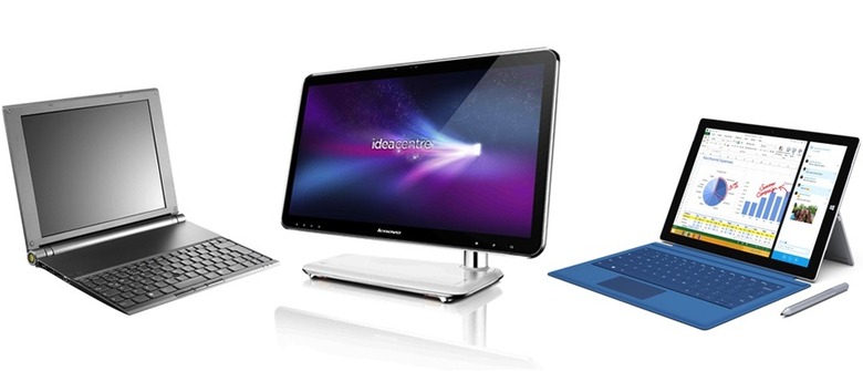 Sony's VAIO X505, Lenovo's IdeaCentre A300 and Microsoft's Surface Pro 3