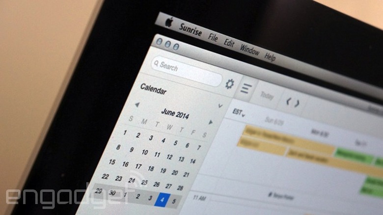 Sunrise Calendar for Mac
