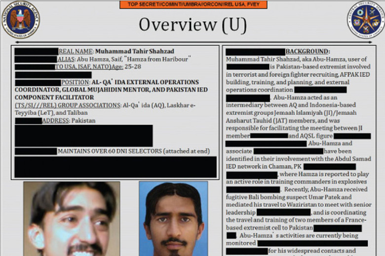 The NSA's data on Abu Hamza