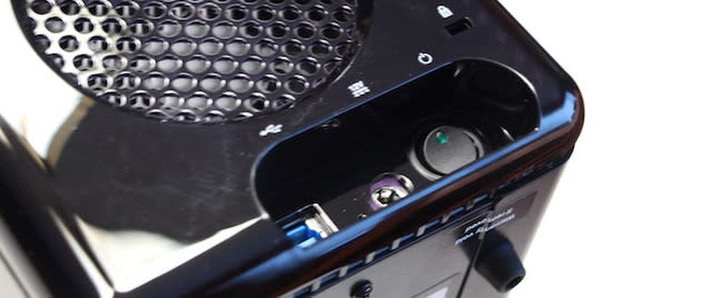 Rear ports on a Drobo 4-bay