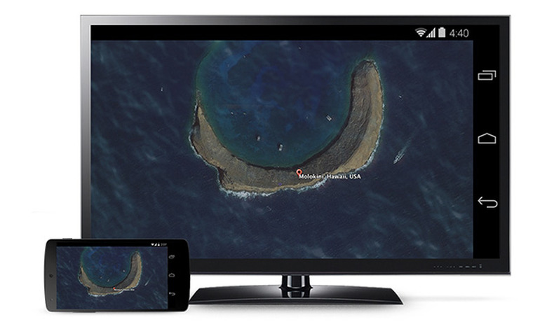 Android screen mirroring with Chromecast