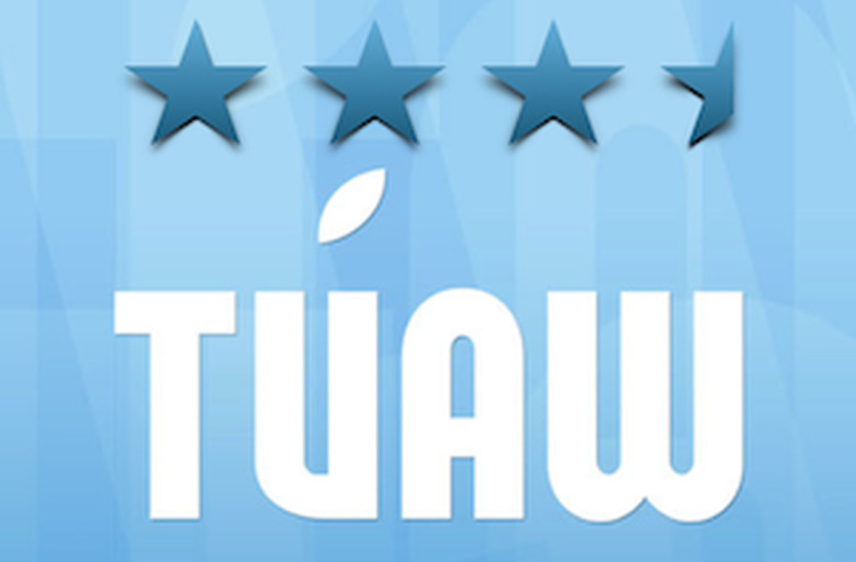 TUAW, three and one half star rating out of four stars possible