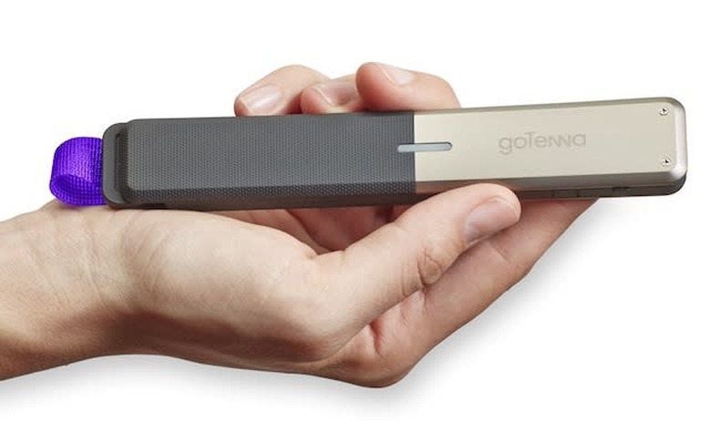 gotenna unit held in a hand