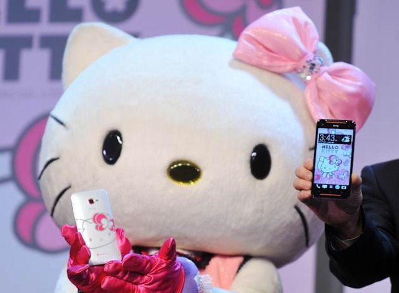 TAIWAN-TELECOM-HTC-HELLO KITTY