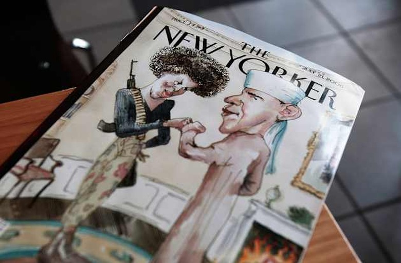 The New Yorker Cover Illustration Of Obama And Wife Provokes Controversy