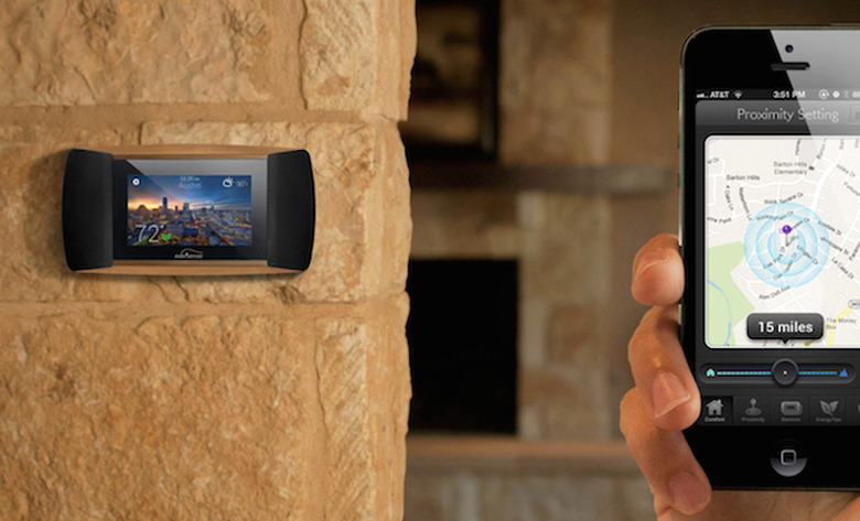 EverSense smart thermostat and iPhone