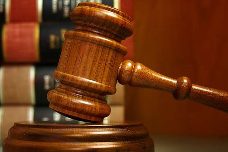 judges gavel and law books...